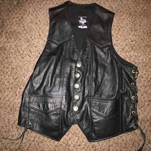 Leather vest